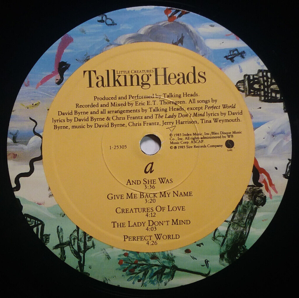 TALKING HEADS - Little Creatures - Vinyl LP Original 1985