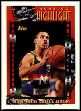 Mahmoud Abdul-Rauf #4 1993 Topps Nuggets B0125A
