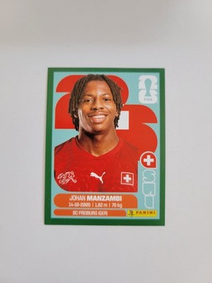 2026 Panini World Cup Johan Manzambi SUI15 GREEN Parallel Sticker