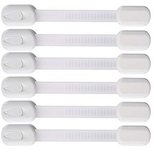 Pack Multi-Use Adhesive Straps Locks - Childproofing Baby Proofing Cabinet 6