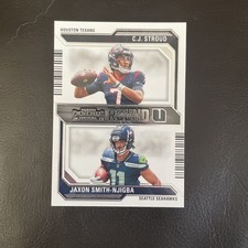 2023 Panini Contenders - Round Numbers #4 C.J. Stroud, Jaxon Smith-Njigba (RC)