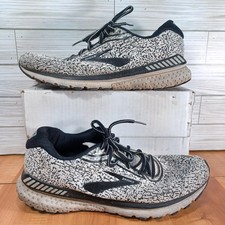 Brooks Adrenaline 20 GTS XX Shoes Mens Size 12D White Black Running Sneaker