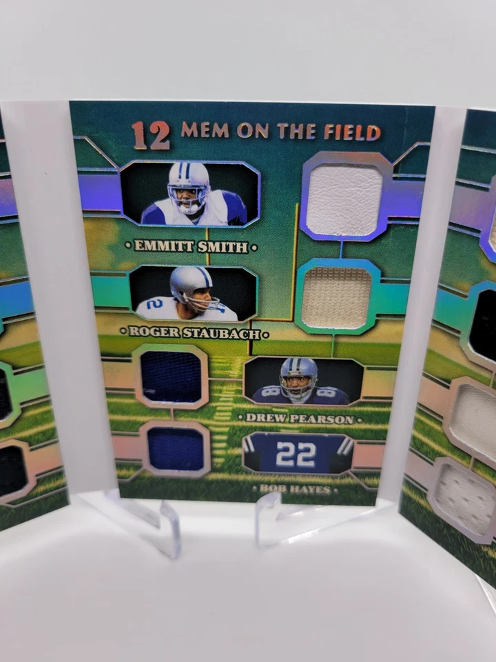 2025 Leaf Glory of the Game 12 Mem On The Field 12/25 HOF Cowboys Bears Raiders - Image 3 of 4