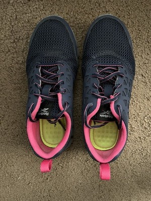 Reebok Sublite Cushion Work RB046 Navy Pink Athletic Work Shoes