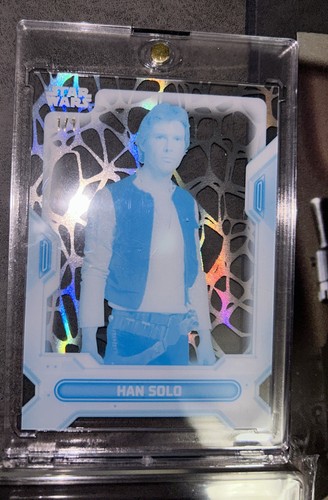Star Wars Topps Masterwork 1/1 Printing Plates Han Solo and Galaxy Trading Cards - Picture 19 of 24