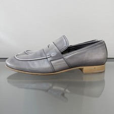 PRADA  Enamel Loafers Grey 6 1/2