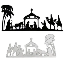 Nativity Manger Metal Cutting Die Christmas Scrapbooking Card Making Dies