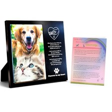 Pet Memorial Picture Frame 4x6, Pet Memorial Gift for loss of Dog Cat 3B