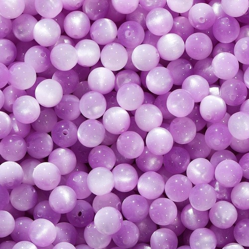 Resin Cat Eye Beads Round Imitation Beads for DIY Jewelry Bracelet Making - Picture 17 of 22