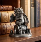 Drunken Dragon 1 oz Gold Spartan 999+ Pure Silver Statue Luxury Collectible Gift