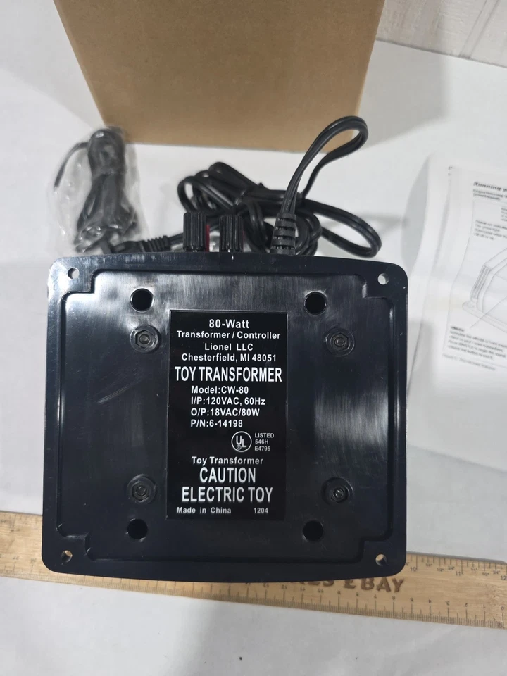 Lionel CW-80 Transformer 80W Transformer O Gauge 6-14198 LikeNew Fully Tested - Image 4 of 4