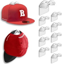 Baseball Hat Holder for Wall, Adhesive Hat Racks for Baseball Caps, Super Strong