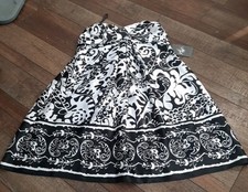 Xscape Womens Size 12 Black And White Strapless Dress, NWT