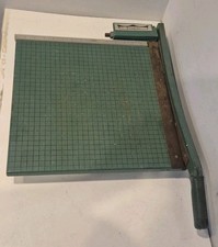 Vintage Premier Paper Cutter Guillotine Style Cutting Board 16" Photo Materials