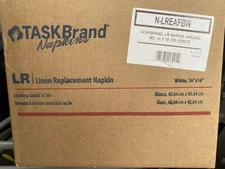 TASKBrand LR Linen Replacement Napkins 16x16 White 1000/CS N-LREAFBW