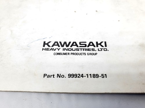 Kawasaki 750SXi 1995 moto acuática soporte manual 99924-1189-51 JS750-B1 - Imagen 11 de 11