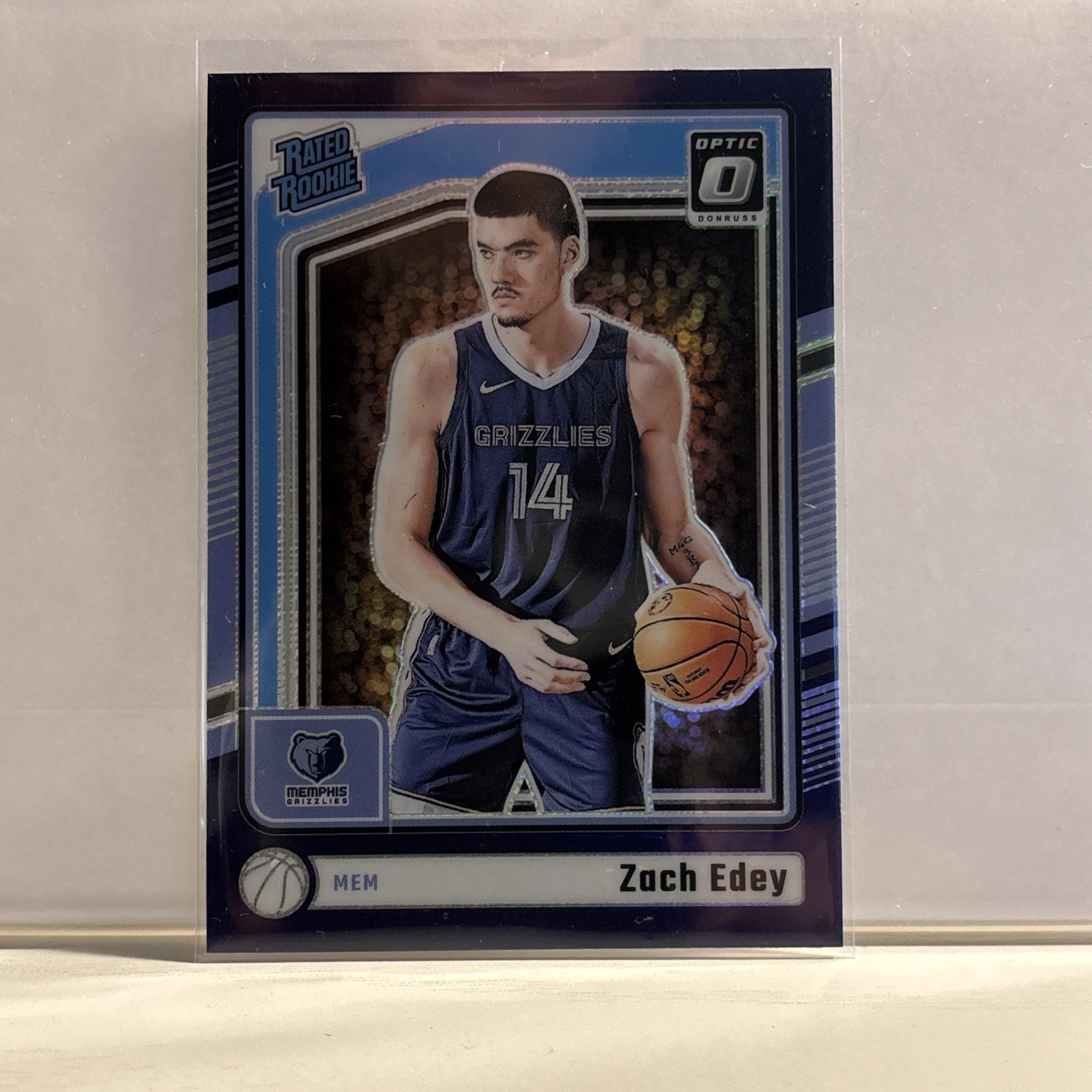 Zach Edey 2024-25 Panini Donruss Optic - Rated Rookie Purple #288 Grizzlies
