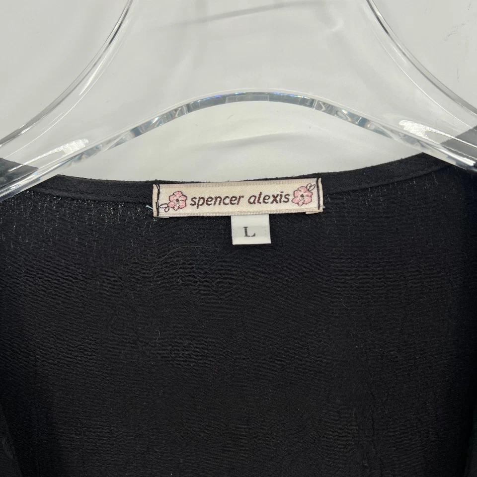 Cárdigan De Colección Spencer Alexis Para Mujer L Retazos Floral Burnout Terciopelo Boho Kimono Foto 4 de 4