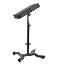 Adjustable Tattoo Armrest Stand Tilting Padded Cushion 4 Leg Base Black