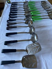 Le Buffet Assorted Catering Serving Utensils Colour Coded Handles Used VGC