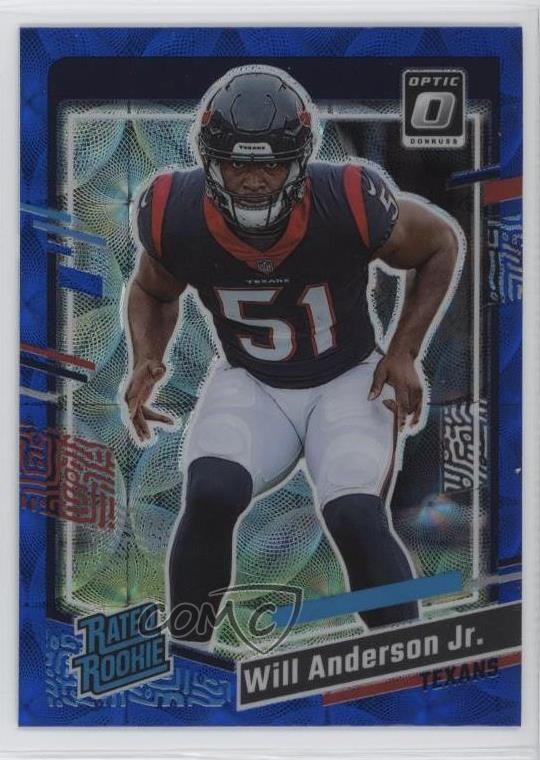 2023 Donruss Rated Rookie Optic Preview Blue Scope Prizm Will Anderson Jr 0ie5