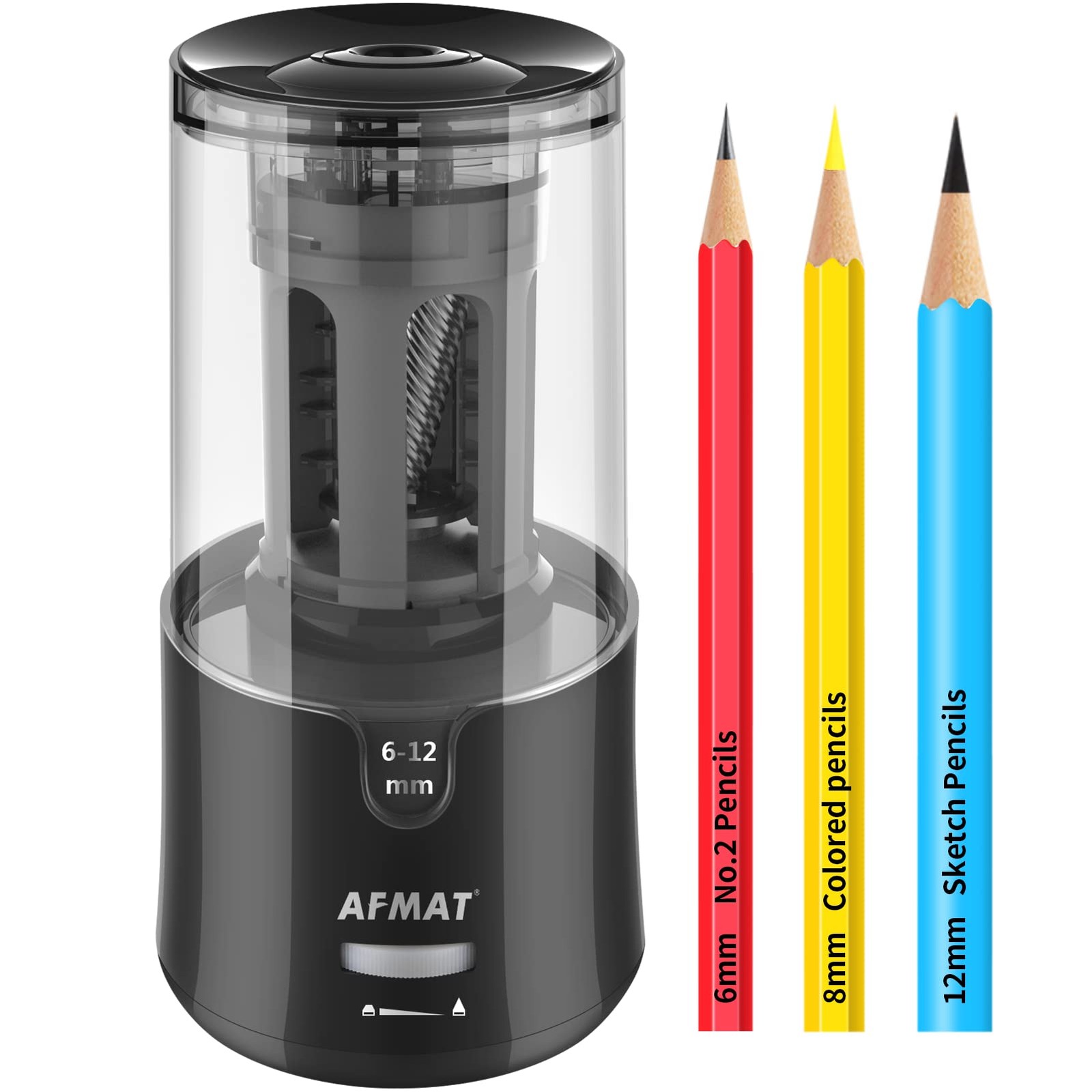 Sharpener - Auto Stop, Super Sharp & Fast, Plug In Pencil Sh