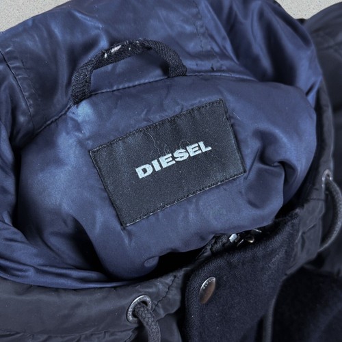 Diesel Black Puffer Jacket Wool Body Down Mens XXL - Bild 5 von 7