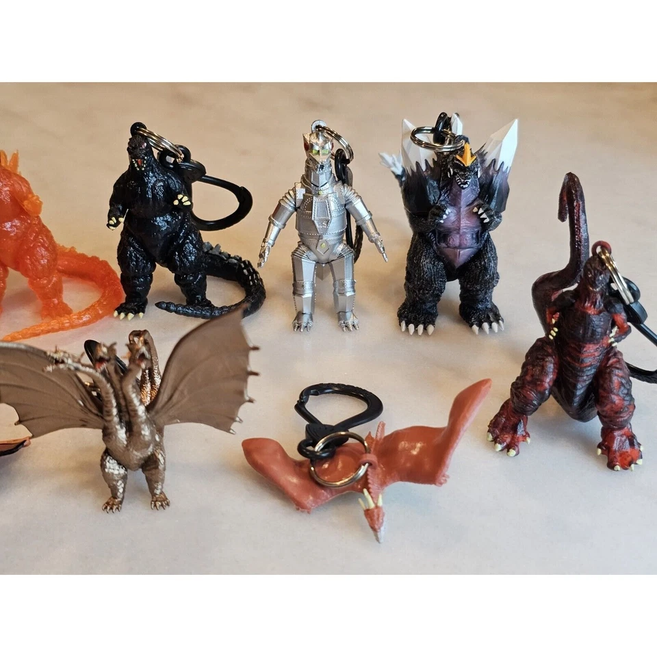 Godzilla Hangers - Blind Bag - Figural Key Chain / Bag Clip - Complete Set Of 10 - Image 4 of 4