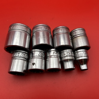 #ad Snap On 9 Pc 3 8quot; 12 Point F281 F241 F221 F201 F191 F181 F161 F121 F081 $54.99