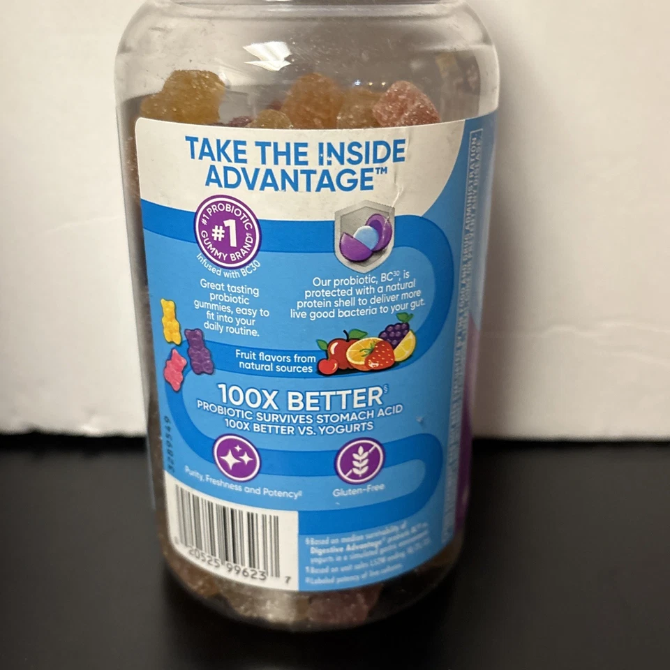 Gomitas probióticas Schiff Digestive Advantage - 120 unidades - salud digestiva diaria Foto 2 de 4