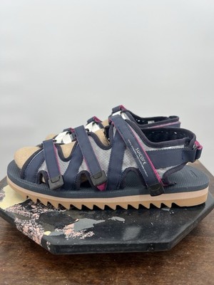 SUICOKE Zip-ab Sandals Navy Blue White Fuschia sz 11 NWOB