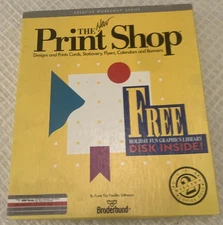 The New Print Shop Broderbund IBM/Tandy Program and Data - 3.5 & 5.25 disks