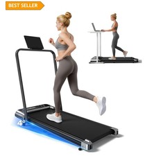 Portable Incline Walking Pad with Handle Bar and Remote Control