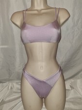 Gorgeous purple H&M bikini top bottom set size 6