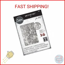 Sizzix 3-D Texture Fades Embossing Folder, Multi Color