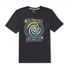 VOLCOM DEEP TRANCE Men's S/S T-Shirt - Black - Medium - NWT