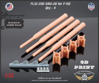 1/32 Flying Leathernecks FL32-2181 GBU-28 'Bunker Buster' for F-15E