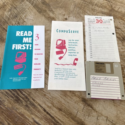 Borland Turbo C++ DOS Version 2nd edition 5.25 Inch Disks Books Big Box & Insert - Photo 10/14