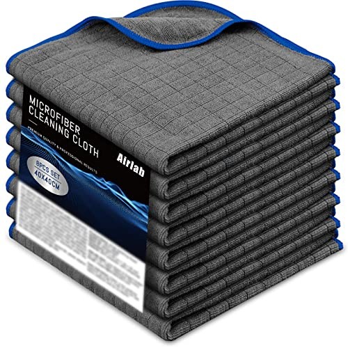 Airlab 8x Microfiber Cleaning Cloths for Glass and  Assorted sizes 