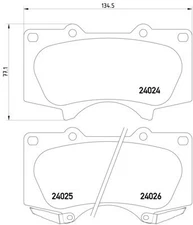 Pagid Racing    355010491    Disc Brake Pad
