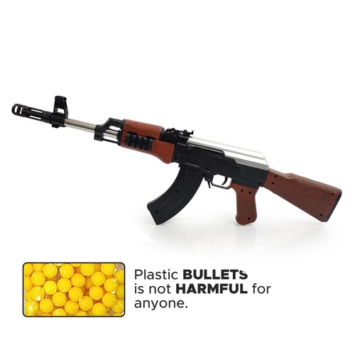 AK47 Toy Gun with Laser Light with 500 Bullets 24-inch Long Shooting Gun Kids 8+ - Picture 4 of 5