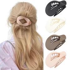 Ergonomic Flat Hair Claw for Women - Duckbill Hair Clips for Thick Hair,Non Slip