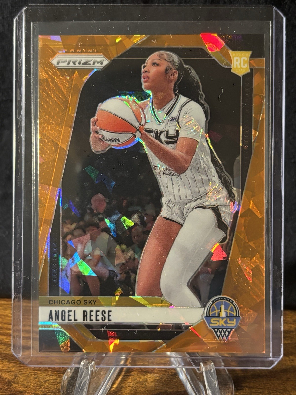 2024 Panini Prizm WNBA - Angel Reese #10 Orange Ice Prizm (RC)