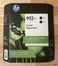 Genuine HP 952XL Black Ink Cartridge 2-pack EXP 11/2022 (Factory Sealed)