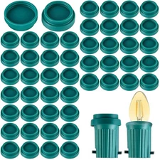 50 Pcs Christmas Light Bulb Socket Cover, C7 and C9 Socket Caps for Covering Hol