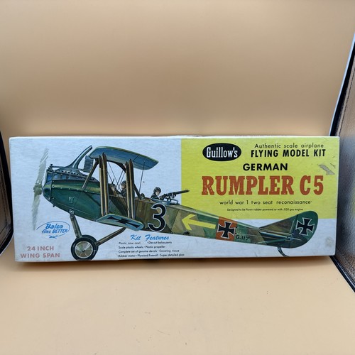 Guillow’s German Rumpled C5 WWI Reconnaissance No. Balsaholz Modell 2006 Vintage