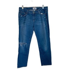 PAIGE Jimmy Jimmy Crop Jeans Size 29 Whiskering Medium Wash
