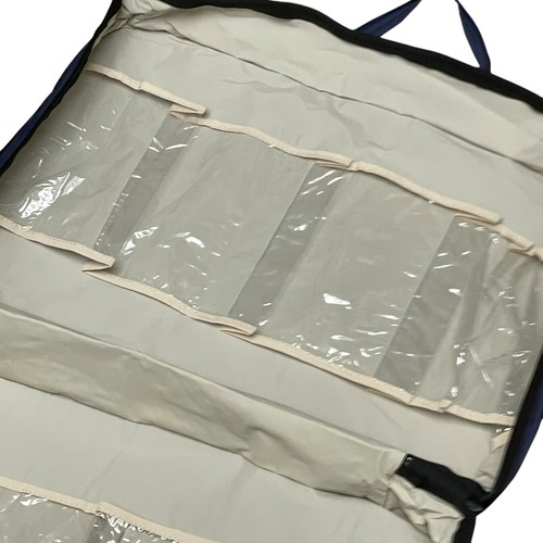 Reise Schuh Koffer Aufbewahrungstasche hält 4 bis 8 Paar blau Nylon 19” x 14,5” x 6” - Bild 4 von 6