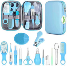 Baby Grooming Kit, Infant Safety Care Set with Hair Brush Comb Nail Clipper N...