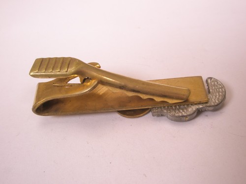 UA Union Plumbers Pipe Fitters Gas Steam Wrench Vintage SMALL Tie Bar Clip - Picture 5 of 5